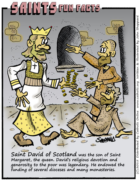 St. David I of Scotland Fun Fact Image