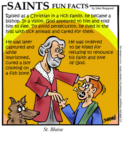 st blaise blessing of throats coloring pages