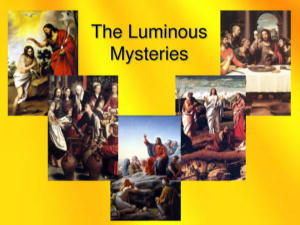 5 luminous mysteries in order