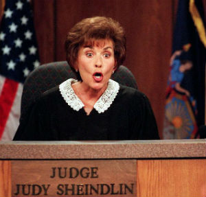 WATCH as steely-eyed Judge Judy turns on spectator! - Television ...