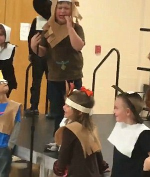 Thanksgiving play ends in tears when heartless teacher yanks microphone ...