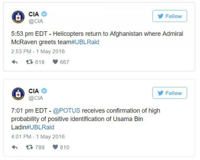 Cia Under Fire For Live Tweeting Dramatic Bin Laden Raid On 5 Year Anniversary Us News
