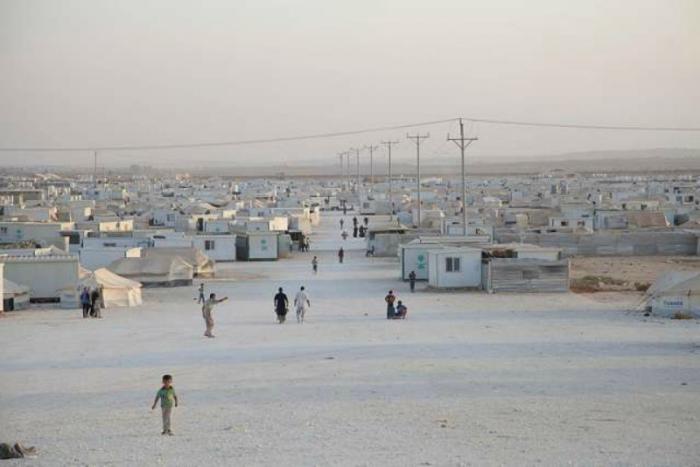 Zaatari refugee camp in Jordan.