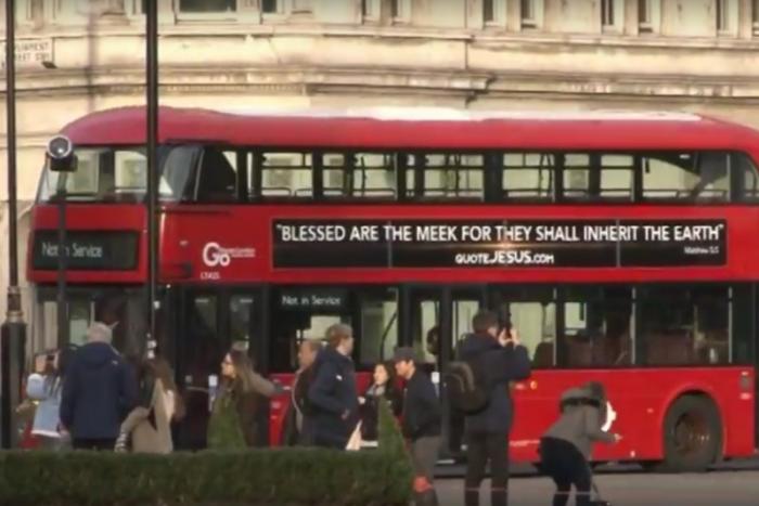 UK buses to display Bible verses for Easter.