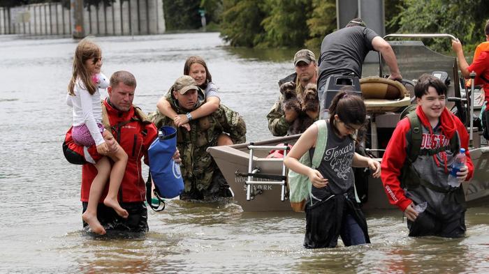 Rescue during Hurricane Harvey