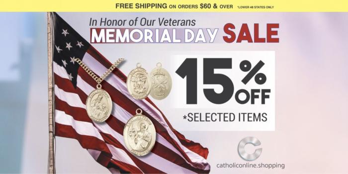 Memorial Day Sale 15% off